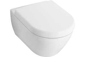 Чаша для унитаза подвесного Villeroy & Boch Subway 2.0 5606R0R1 укороченная, alpin CeramicPlus