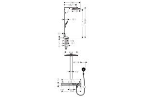 Душевая стойка Hansgrohe  (27109400) - 3