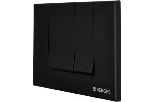 Кнопка смыва Berges Wasserhaus Novum S5 чёрный, матовый - 3