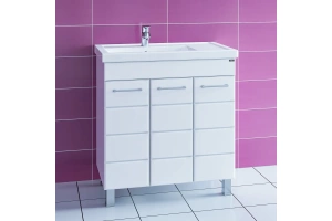 Тумба с раковиной напольная СанТа Омега 80 белый