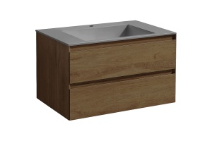 Тумба под раковину Vincea Luka 80 темное дерево