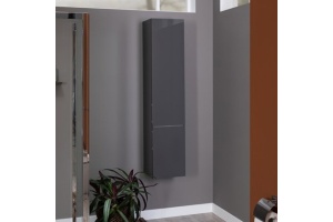 Шкаф-пенал Aquanet Алвита 35 серый антрацит