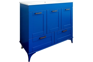 Тумба с раковиной Sanflor Ванесса 95 индиго (С15332) - 2