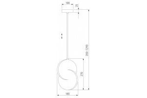 Подвесной светильник Eurosvet Lang 50225/1 LED черный - 3