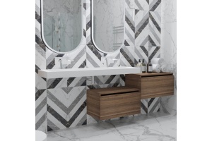 Тумба Armadi Art Flat Valessi Uno-S 60 подвесная темное дерево