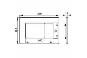 Клавиша смыва Boheme бронза - 2