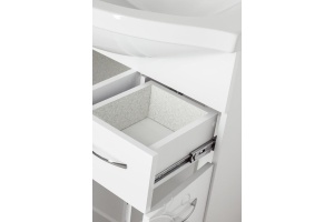 Тумба с раковиной Style Line Эко Фьюжн №26 80 белая - 3