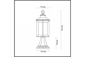 Уличный светильник Odeon Light Nature Mavret 4961/1A - 3