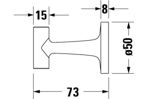 Крючок Duravit Starck T 0099291000 хром - 2