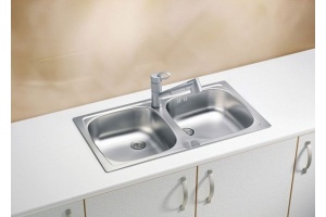 Мойка кухонная Alveus Basic 160 декор, корзинчатый вентиль - 2