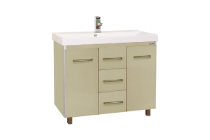 Джулия QVATRO - 90 Тумба с 3 ящ. ПРЯМАЯ бежевая