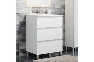 Тумба под раковину Sanvit Авеню-3 60 белый глянец