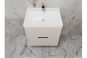 Тумба под раковину Style Line Матис 60 подвесная бежевый - 3