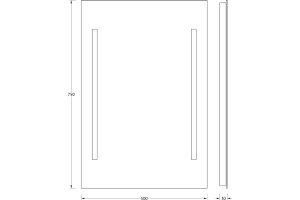 Зеркало в ванную Evoform  50 см (BY 2113) - 2