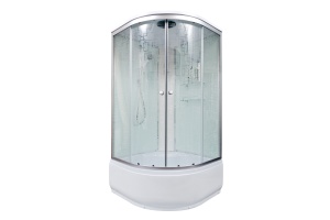 Душевая кабина DETO EM4510GM+EL с высоким поддоном, с сиденьем - 2
