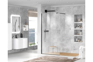 Душевая перегородка Cezares Liberta 90 черный (LIBERTA-L-1-90-120-C-NERO) - 2