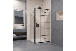 Душевой уголок RGW Passage PA-77B R 120x80 профиль черный стекло прозрачное - 2