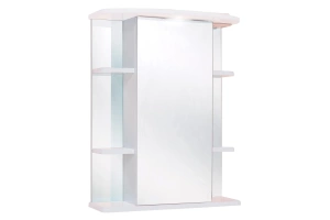Зеркало-шкаф Onika Глория 60 L с подсветкой, белый (206007)