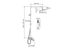 Душевая система WasserKraft 30 хром - 3