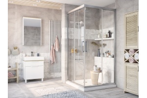 Душевой уголок STWORKI Дублин DE019SC110110200 110x110 см профиль хром матовый - 2