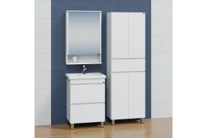 Тумба с раковиной напольная Санта Марс 60 белый - 3