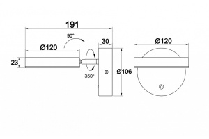 Настенный светильник Maytoni Fad MOD070WL-L8B3K - 2