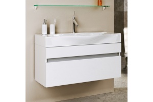 Тумба с раковиной Aqwella 5 stars Бергамо 80 белая - 2