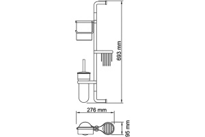 Стойка Wasserkraft K-1458 - 2