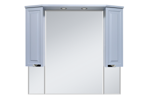 Терра -110 зеркало-шкаф серый