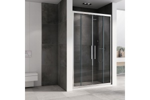 Душевая дверь Abber Schwarzer Diamant 140 профиль хром (AG33140H) - 2