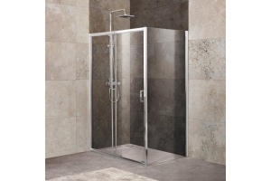 Душевой уголок BelBagno UNIQUE-AH-1-120/135-80-C-Cr