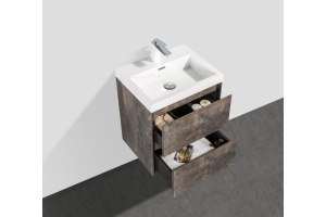 Тумба под раковину BelBagno Pietra Mini 50 темное дерево - 2