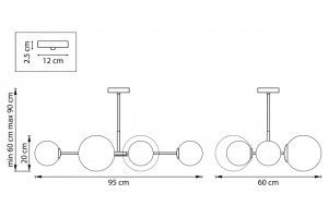 Люстра на штанге Lightstar Croco 815460 - 2