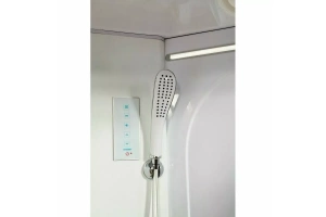 Душевая кабина Deto L 120х80 с подсветкой, хром (L620RLED) - 2