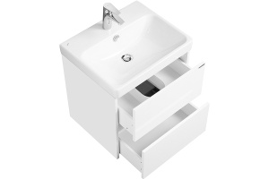 Тумба с раковиной Aquaton Сканди 55 белый  - 3