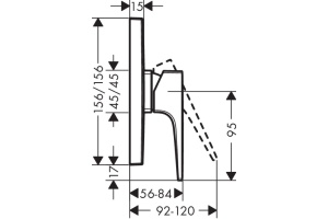 Смеситель Hansgrohe Metropol 74565000 для душа - 2