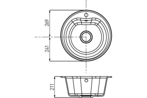 Мойка кухонная AQUATON Мида жемчуг - 3
