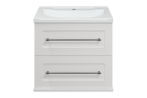 Тумба под раковину Misty Марта 60 белая глянцевая