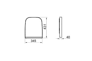Сиденье для унитаза Gural Vit Nova белое с системой микролифт - 2
