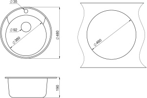 Мойка кухонная Paulmark Gelegen 48 серый матовый - 3