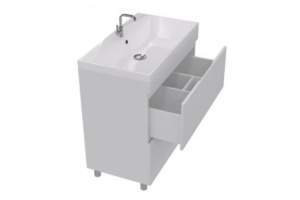Тумба под раковину напольная Stella Polar Памелла 90 белая - 2