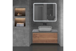 Тумба под раковину Vincea Chiara Mesa 100 серо-коричневая - 2