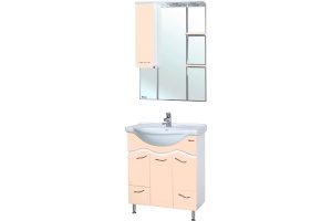 Мебель для ванной Bellezza Мари 75 белая/бежевая