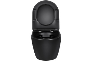 Подвесной унитаз Vincea Globo черный с сиденьем микролифт - 3