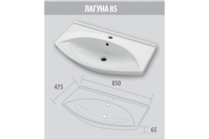 Джулия - 85 Тумба прямая белая White - 3