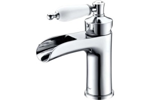 Смеситель для раковины Boheme Vogue хром с белым