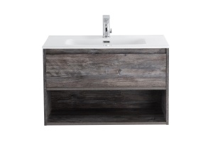 Комплект мебели BelBagno Kraft 80 темное дерево - 2