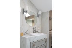 Смеситель для раковины GPD Retro бежевый матовый  - 3