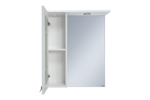 Зеркало-шкаф Misty Урал 60 левое белое с подсветкой - 2