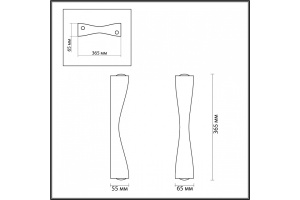 Настенный светодиодный светильник Odeon Light Hightech Anika 4290/10WL - 3